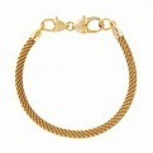 Brighton Beverly Glam Bracelet Gold Mesh double lobser claw add charms